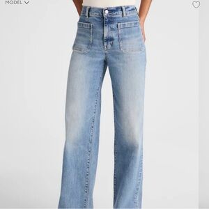 Madewell Emmett wide leg jean in atlin wash